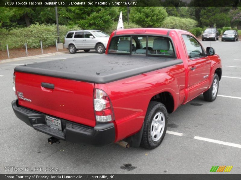 Barcelona Red Metallic / Graphite Gray 2009 Toyota Tacoma Regular Cab