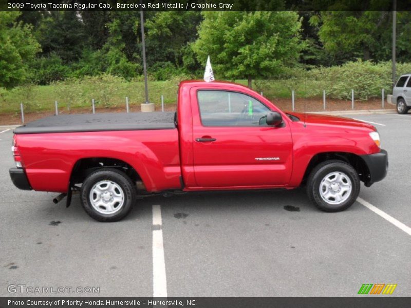 Barcelona Red Metallic / Graphite Gray 2009 Toyota Tacoma Regular Cab