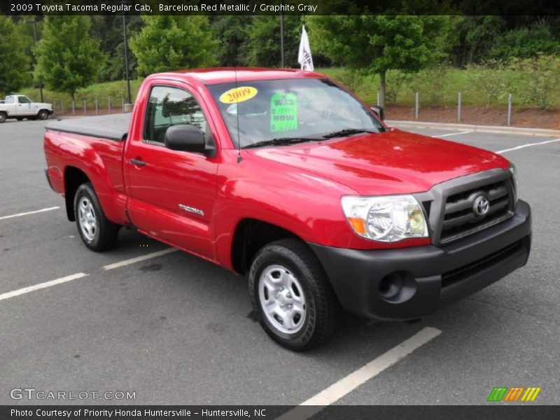 Barcelona Red Metallic / Graphite Gray 2009 Toyota Tacoma Regular Cab
