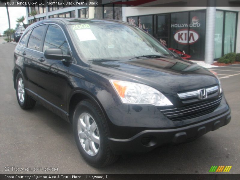Nighthawk Black Pearl / Black 2008 Honda CR-V EX