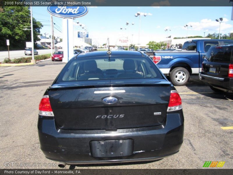 Black / Medium Stone 2008 Ford Focus SES Sedan