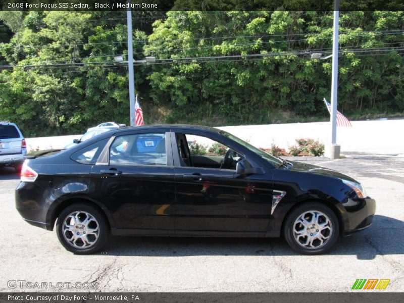 Black / Medium Stone 2008 Ford Focus SES Sedan