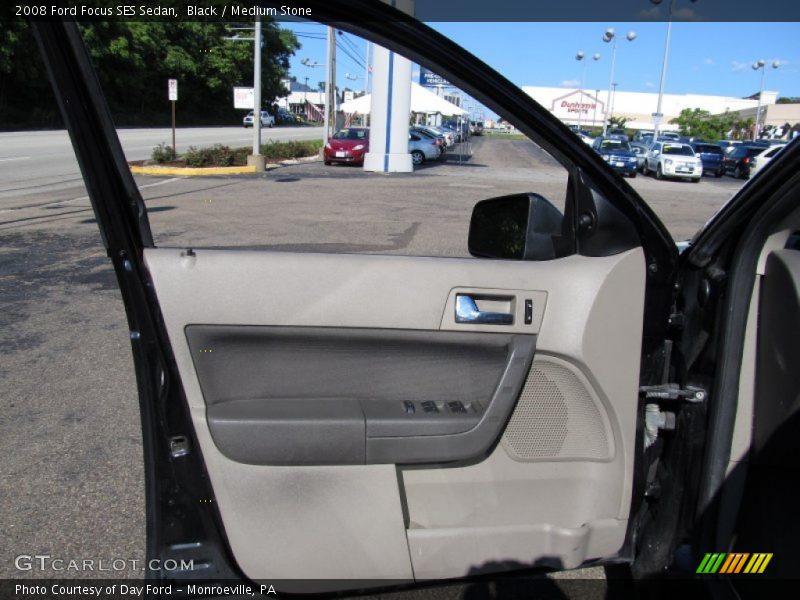 Black / Medium Stone 2008 Ford Focus SES Sedan