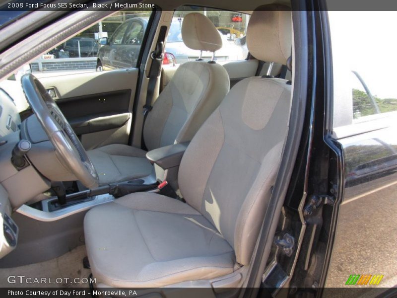 Black / Medium Stone 2008 Ford Focus SES Sedan