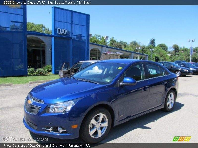 Blue Topaz Metallic / Jet Black 2012 Chevrolet Cruze LT/RS