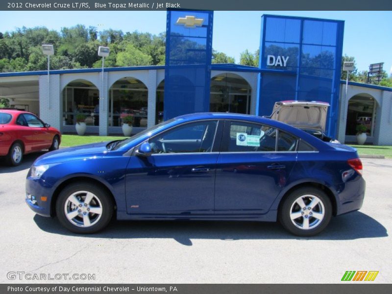 Blue Topaz Metallic / Jet Black 2012 Chevrolet Cruze LT/RS