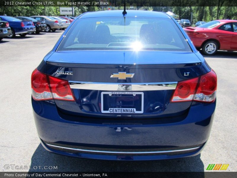 Blue Topaz Metallic / Jet Black 2012 Chevrolet Cruze LT/RS