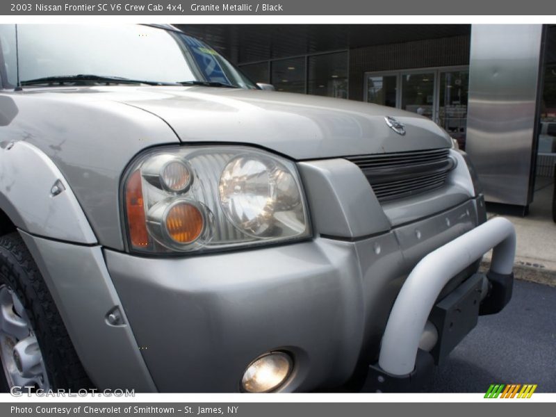 Granite Metallic / Black 2003 Nissan Frontier SC V6 Crew Cab 4x4
