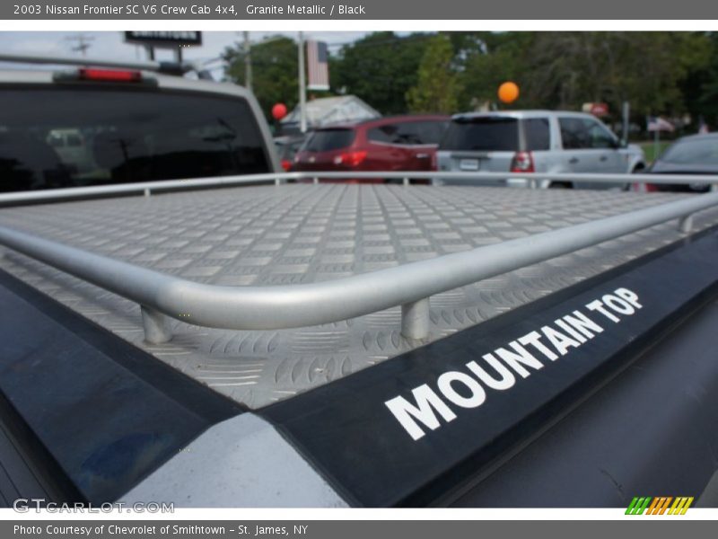 Granite Metallic / Black 2003 Nissan Frontier SC V6 Crew Cab 4x4