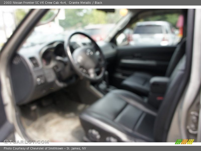 Granite Metallic / Black 2003 Nissan Frontier SC V6 Crew Cab 4x4