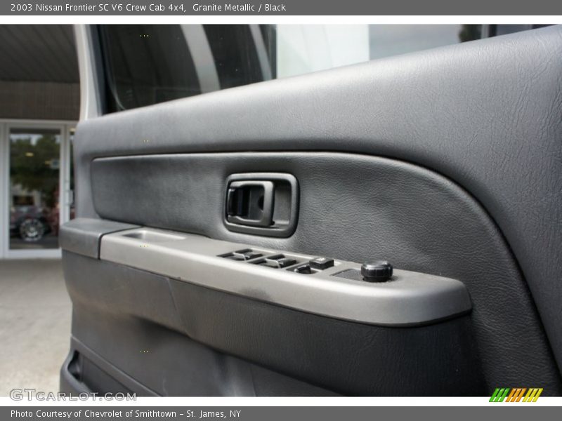 Granite Metallic / Black 2003 Nissan Frontier SC V6 Crew Cab 4x4