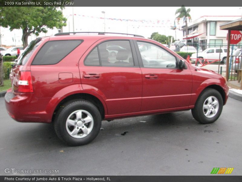Spicy Red / Gray 2009 Kia Sorento LX