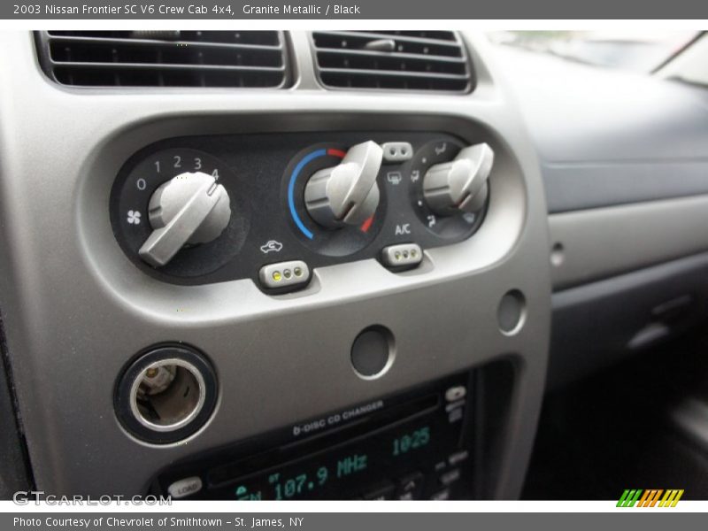 Granite Metallic / Black 2003 Nissan Frontier SC V6 Crew Cab 4x4