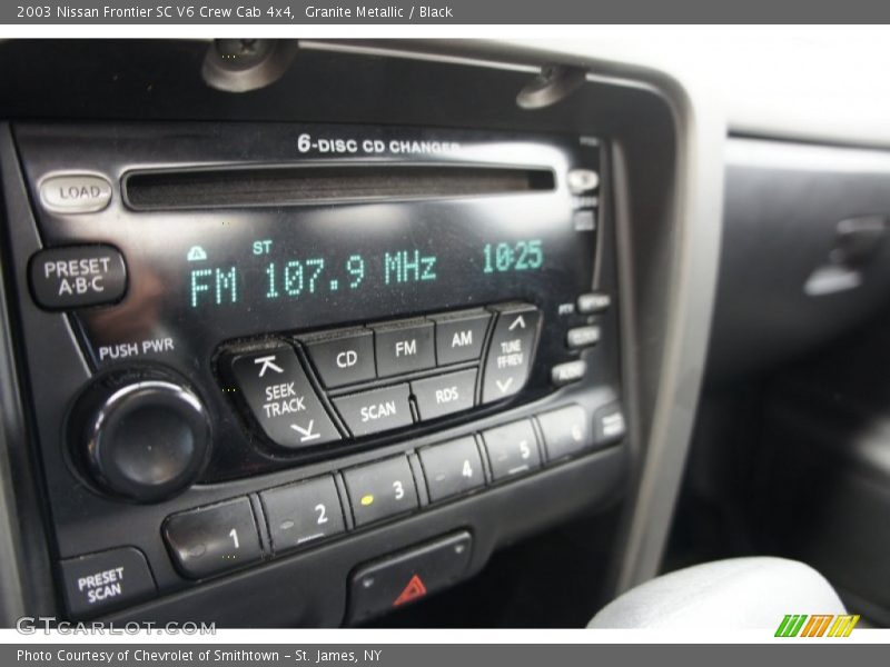 Granite Metallic / Black 2003 Nissan Frontier SC V6 Crew Cab 4x4