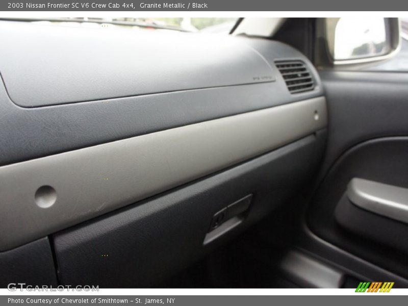 Granite Metallic / Black 2003 Nissan Frontier SC V6 Crew Cab 4x4