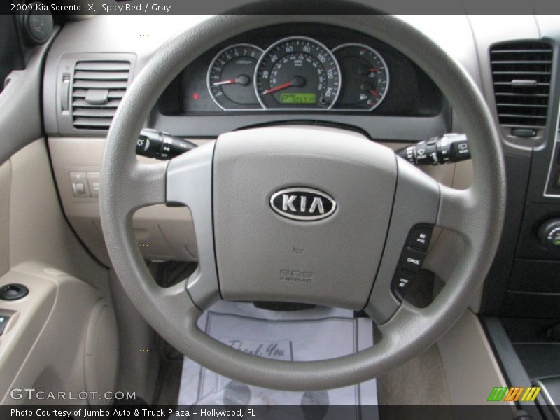 Spicy Red / Gray 2009 Kia Sorento LX