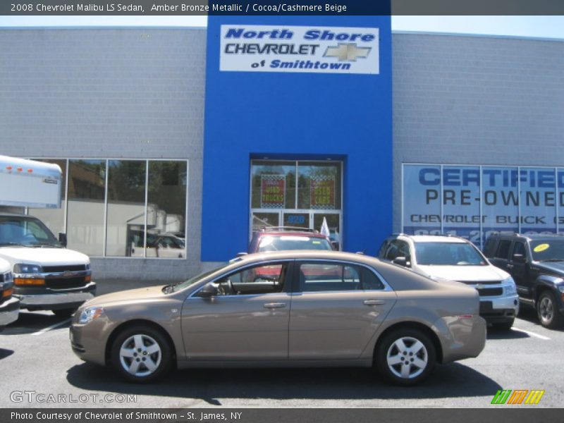 Amber Bronze Metallic / Cocoa/Cashmere Beige 2008 Chevrolet Malibu LS Sedan