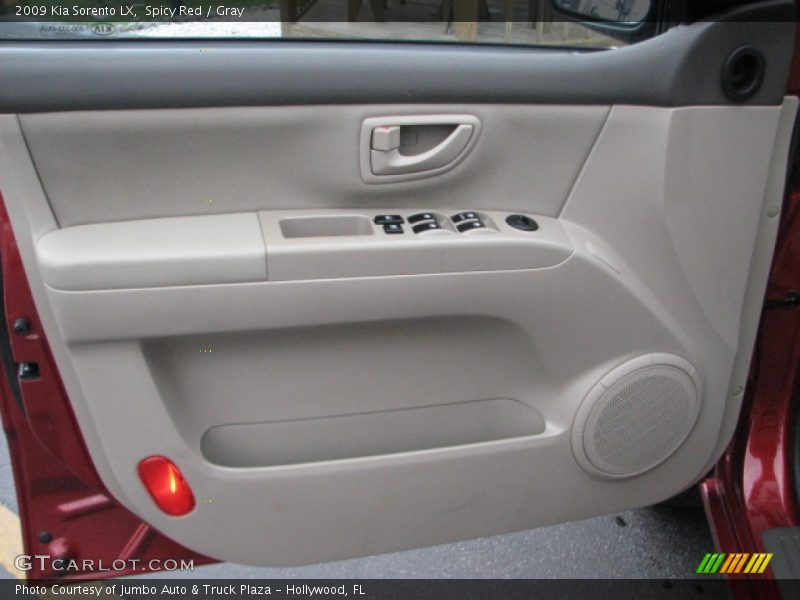 Spicy Red / Gray 2009 Kia Sorento LX