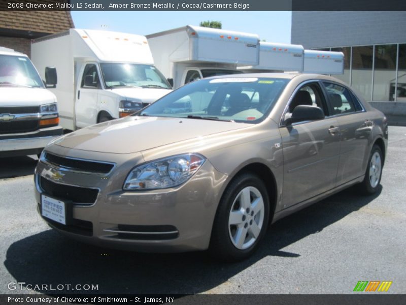 Amber Bronze Metallic / Cocoa/Cashmere Beige 2008 Chevrolet Malibu LS Sedan