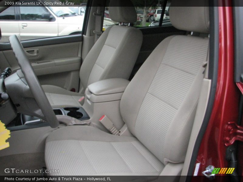 Spicy Red / Gray 2009 Kia Sorento LX