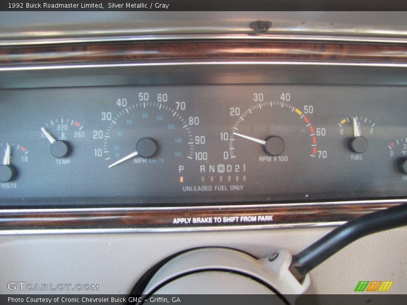  1992 Roadmaster Limited Limited Gauges