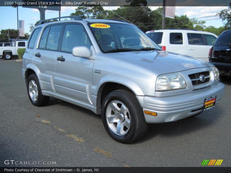 Silky Silver Metallic / Gray 2000 Suzuki Grand Vitara JLX 4x4
