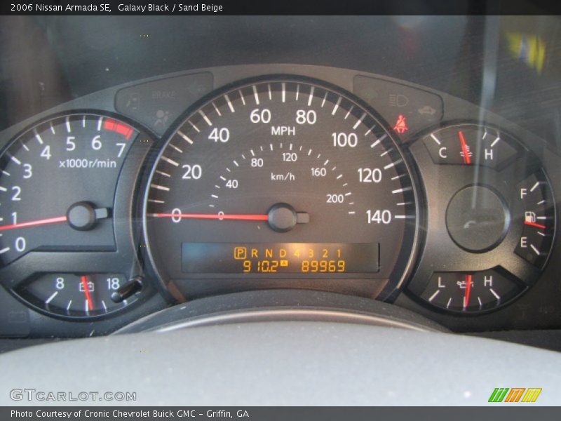 Galaxy Black / Sand Beige 2006 Nissan Armada SE