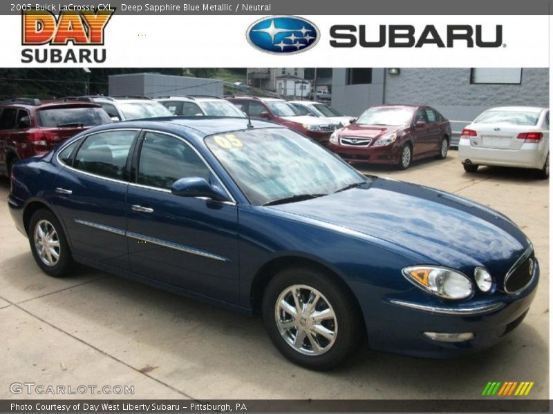 Deep Sapphire Blue Metallic / Neutral 2005 Buick LaCrosse CXL