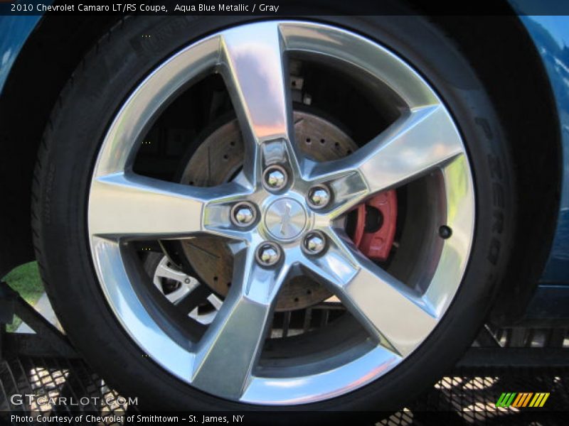 Aqua Blue Metallic / Gray 2010 Chevrolet Camaro LT/RS Coupe