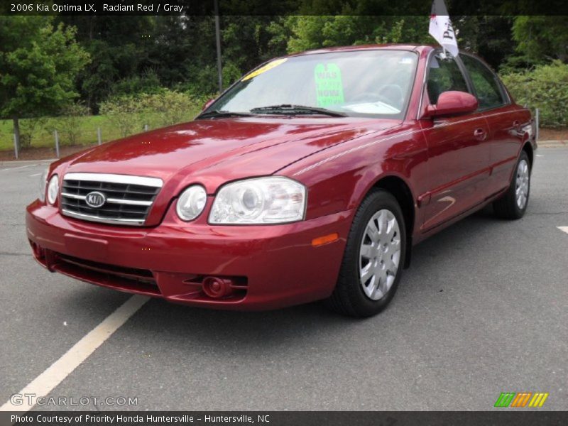 Radiant Red / Gray 2006 Kia Optima LX