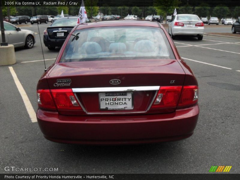 Radiant Red / Gray 2006 Kia Optima LX