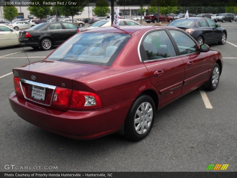 Radiant Red / Gray 2006 Kia Optima LX