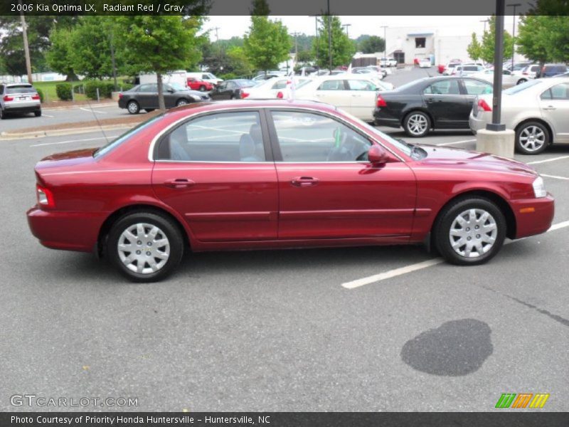 Radiant Red / Gray 2006 Kia Optima LX