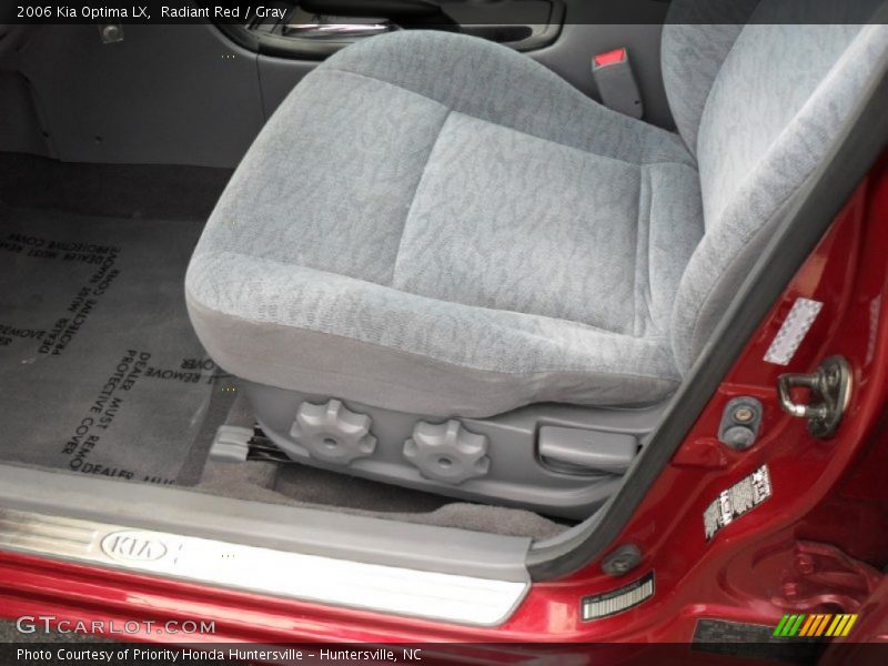 Radiant Red / Gray 2006 Kia Optima LX