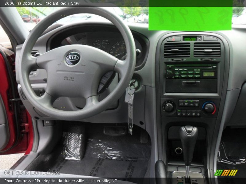 Radiant Red / Gray 2006 Kia Optima LX