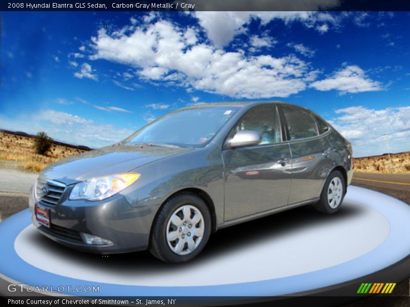 Carbon Gray Metallic / Gray 2008 Hyundai Elantra GLS Sedan