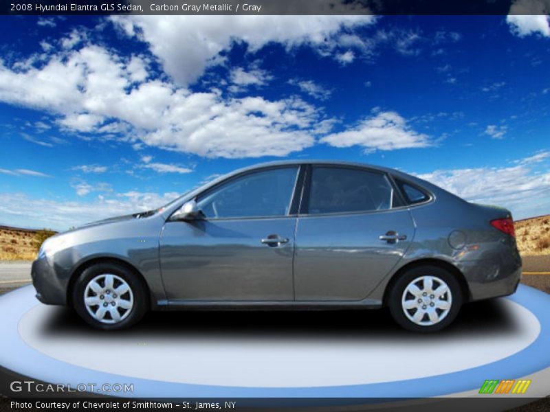 Carbon Gray Metallic / Gray 2008 Hyundai Elantra GLS Sedan