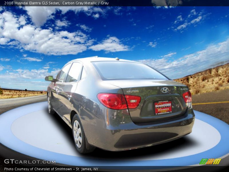Carbon Gray Metallic / Gray 2008 Hyundai Elantra GLS Sedan