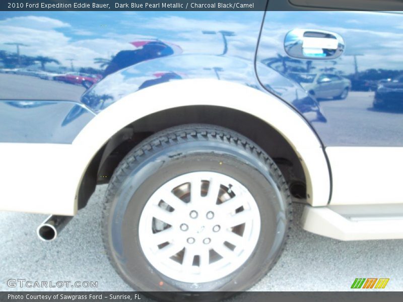 Dark Blue Pearl Metallic / Charcoal Black/Camel 2010 Ford Expedition Eddie Bauer