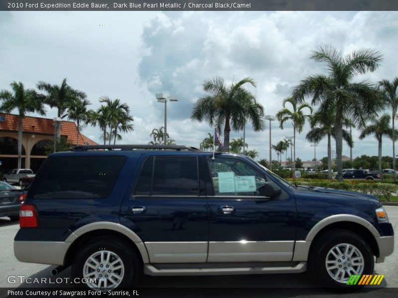 Dark Blue Pearl Metallic / Charcoal Black/Camel 2010 Ford Expedition Eddie Bauer