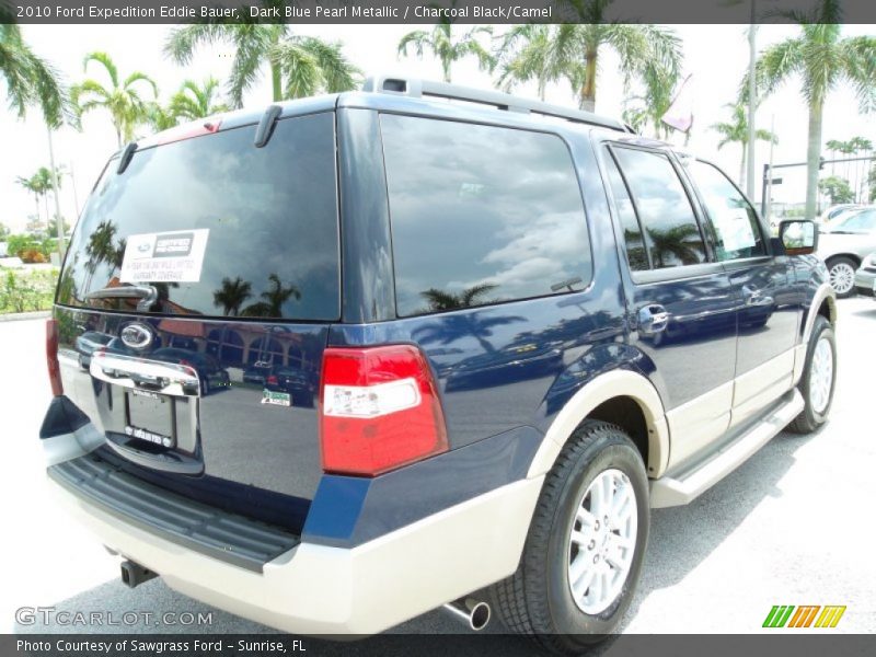 Dark Blue Pearl Metallic / Charcoal Black/Camel 2010 Ford Expedition Eddie Bauer