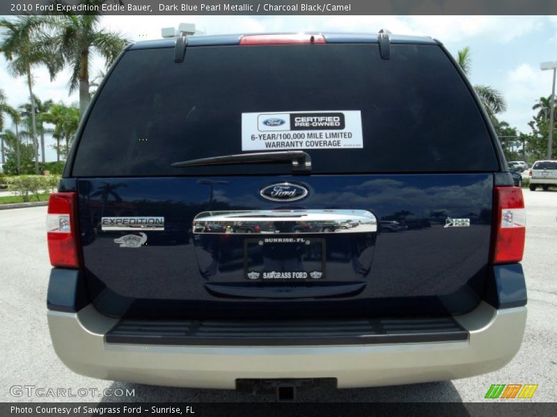 Dark Blue Pearl Metallic / Charcoal Black/Camel 2010 Ford Expedition Eddie Bauer