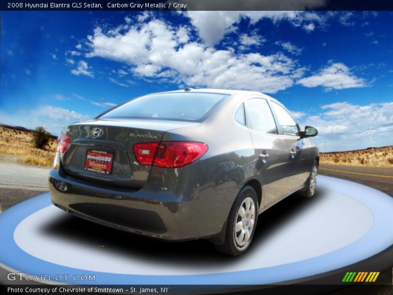 Carbon Gray Metallic / Gray 2008 Hyundai Elantra GLS Sedan