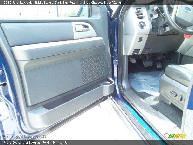 Dark Blue Pearl Metallic / Charcoal Black/Camel 2010 Ford Expedition Eddie Bauer