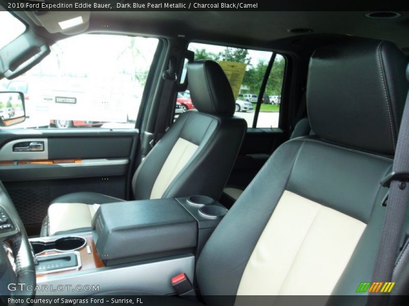 Dark Blue Pearl Metallic / Charcoal Black/Camel 2010 Ford Expedition Eddie Bauer