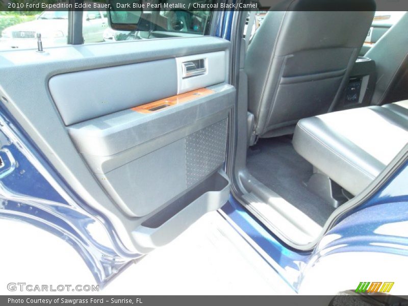 Dark Blue Pearl Metallic / Charcoal Black/Camel 2010 Ford Expedition Eddie Bauer
