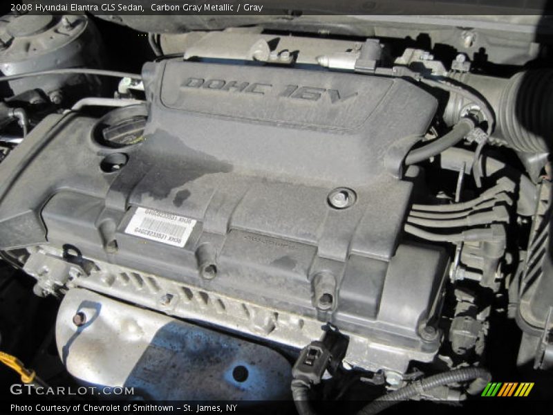 Carbon Gray Metallic / Gray 2008 Hyundai Elantra GLS Sedan