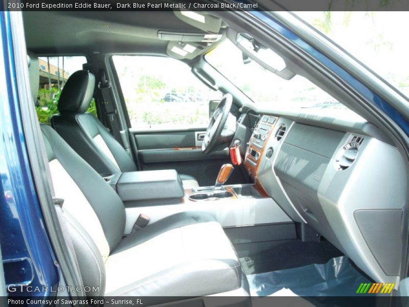 Dark Blue Pearl Metallic / Charcoal Black/Camel 2010 Ford Expedition Eddie Bauer