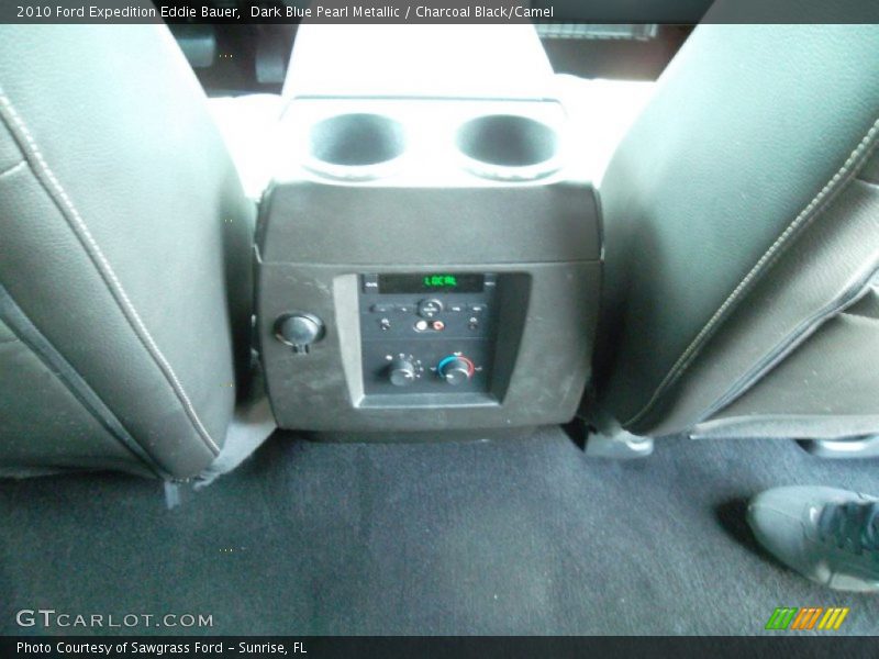 Dark Blue Pearl Metallic / Charcoal Black/Camel 2010 Ford Expedition Eddie Bauer