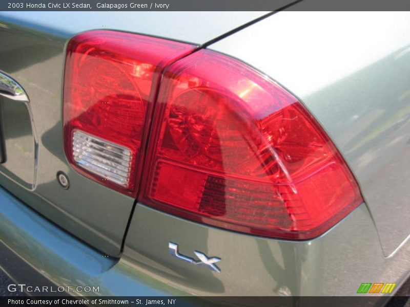 Galapagos Green / Ivory 2003 Honda Civic LX Sedan